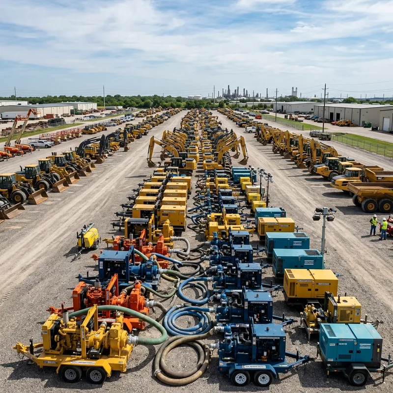 Rental pump fleet